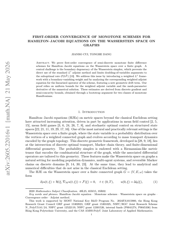 First page
