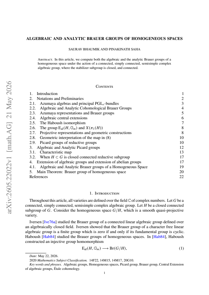 First page
