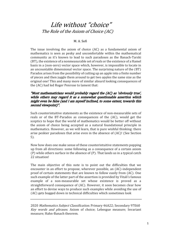 First page