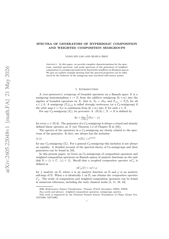 First page