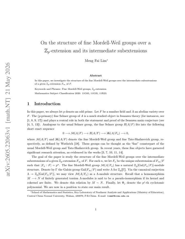 First page