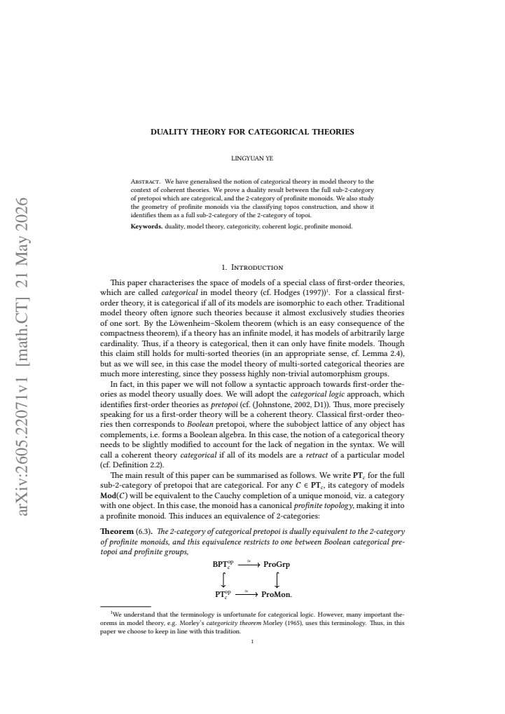 First page