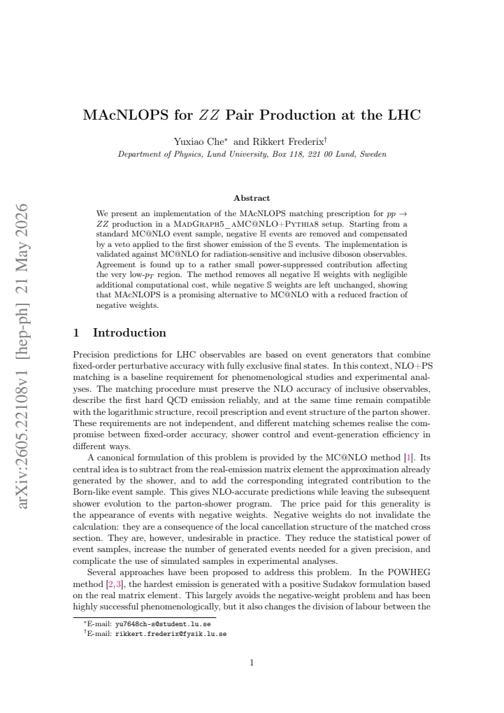 First page