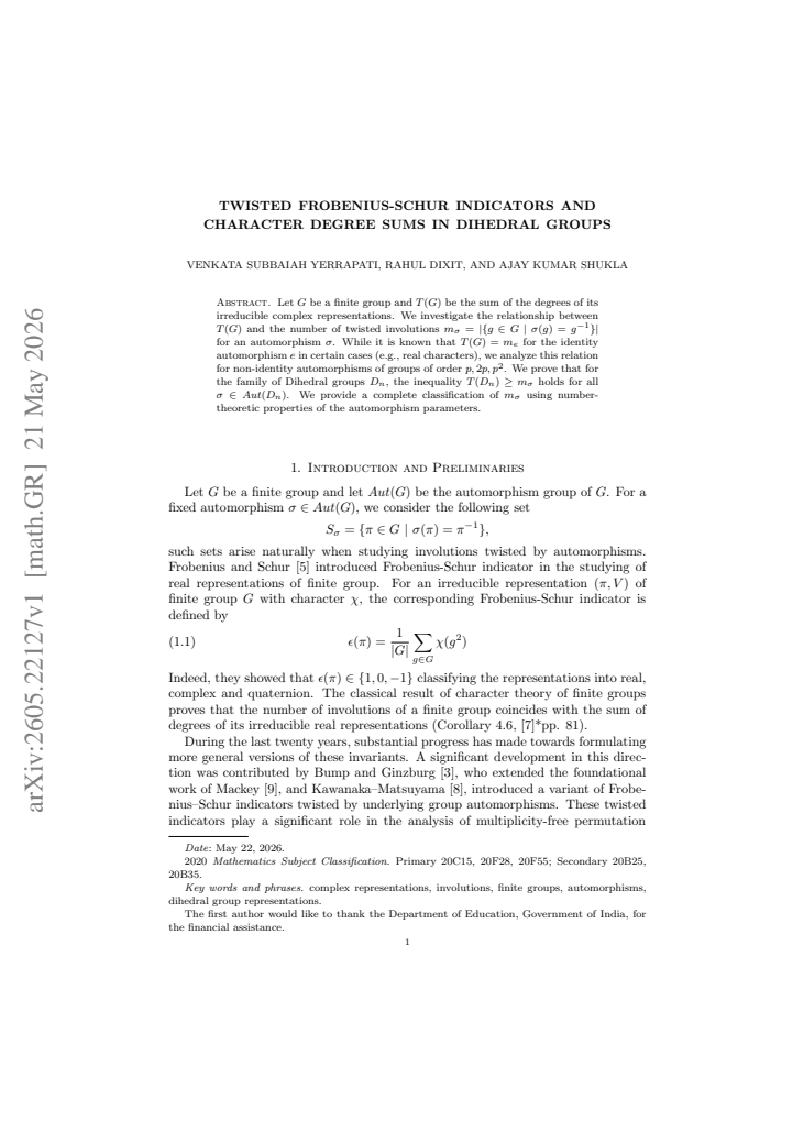 First page