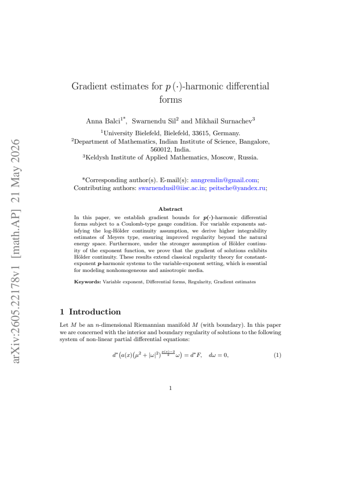 First page