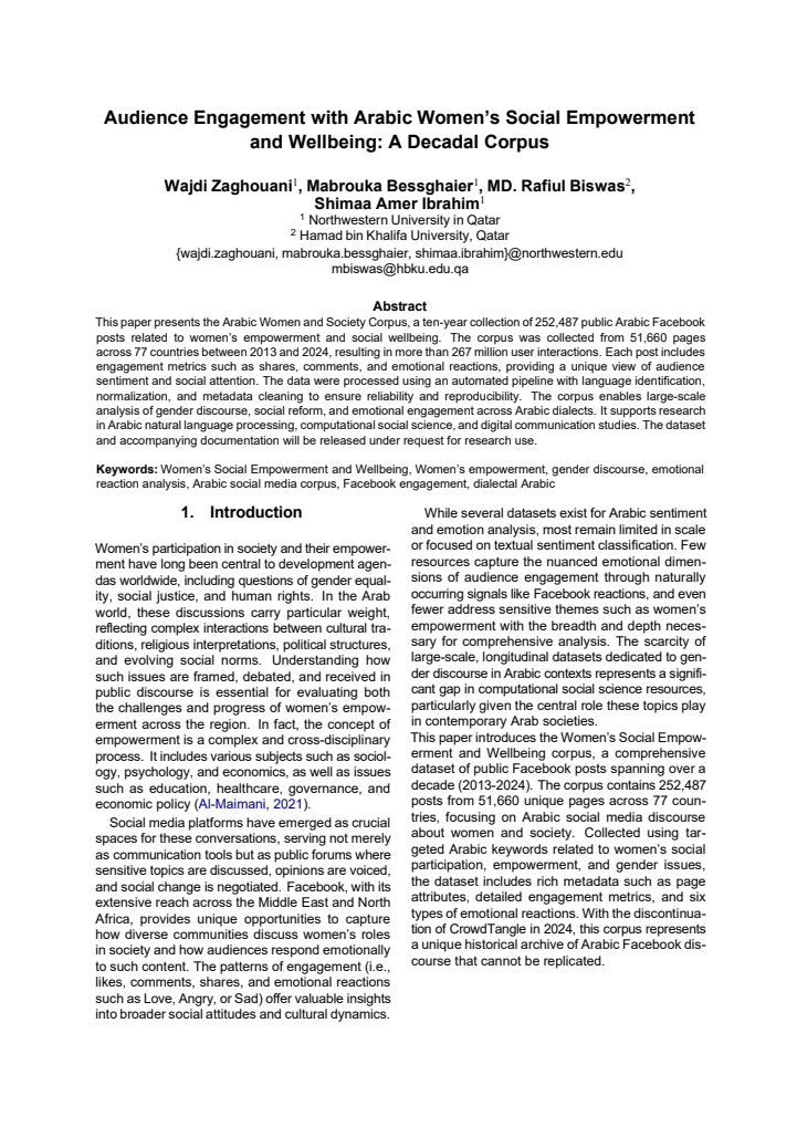 First page