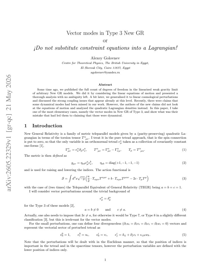 First page