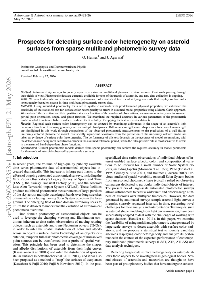 First page