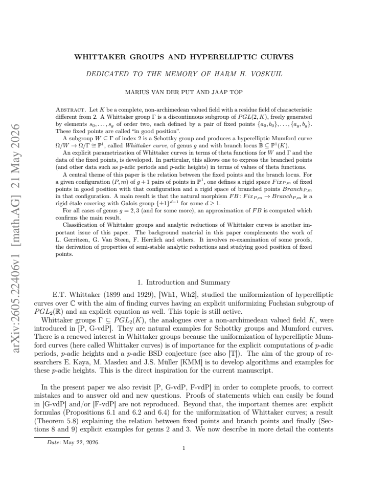 First page