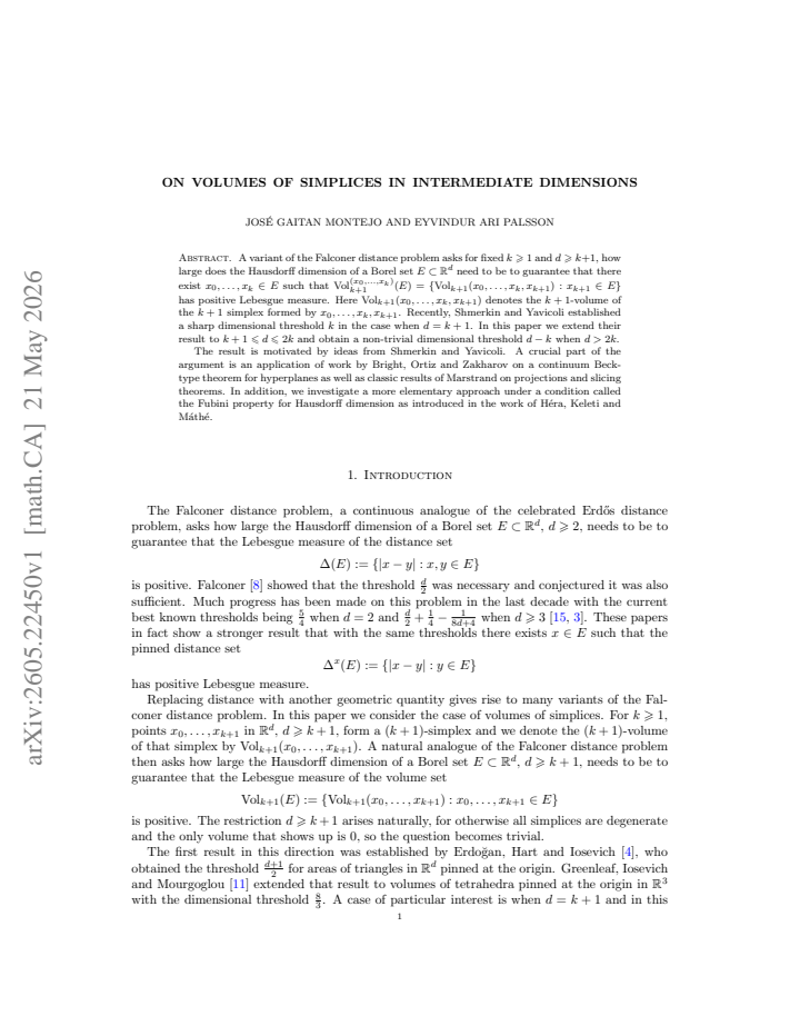 First page