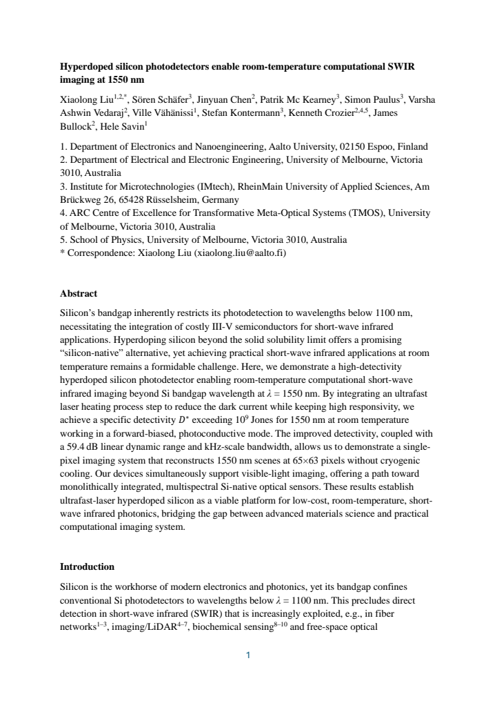 First page