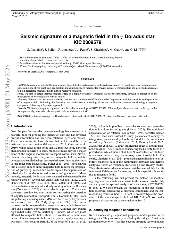 First page
