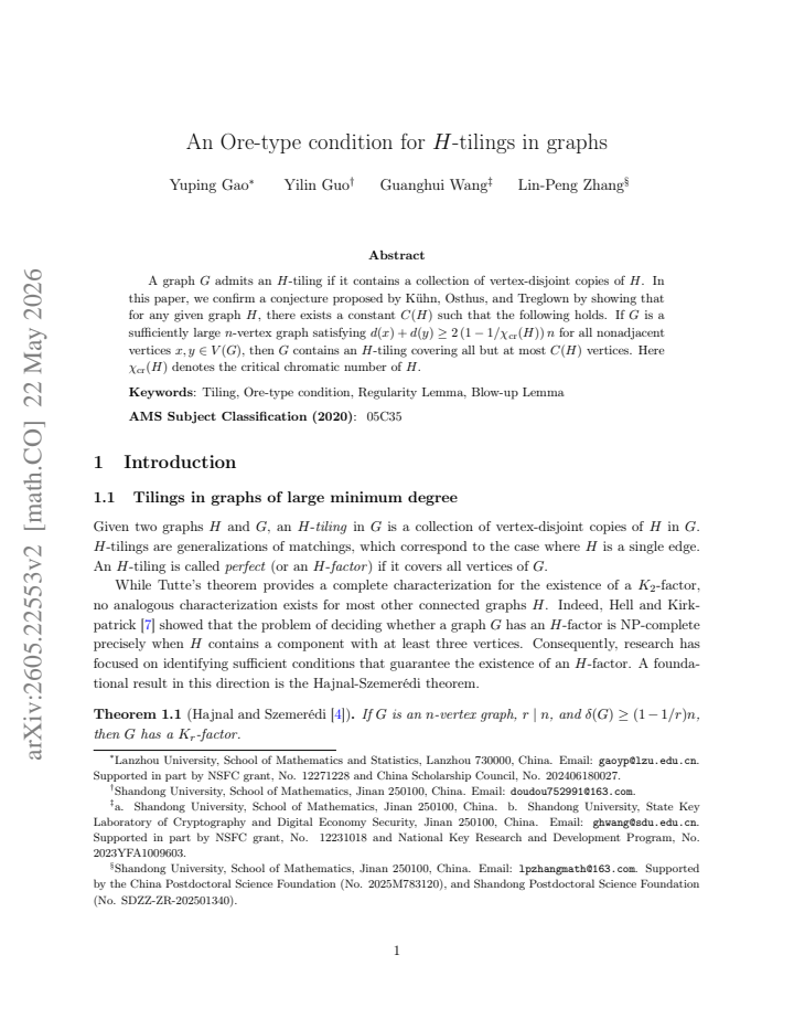 First page