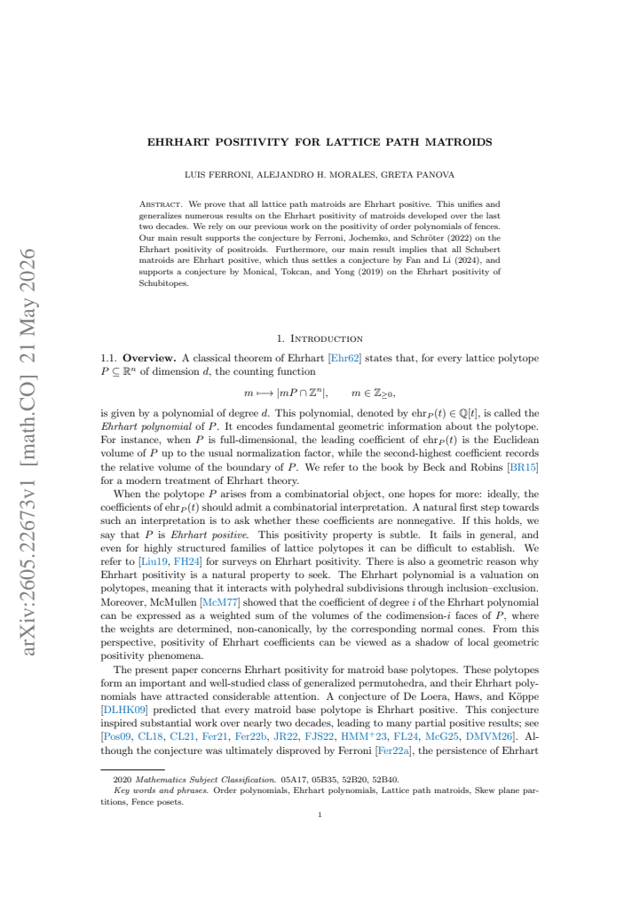 First page