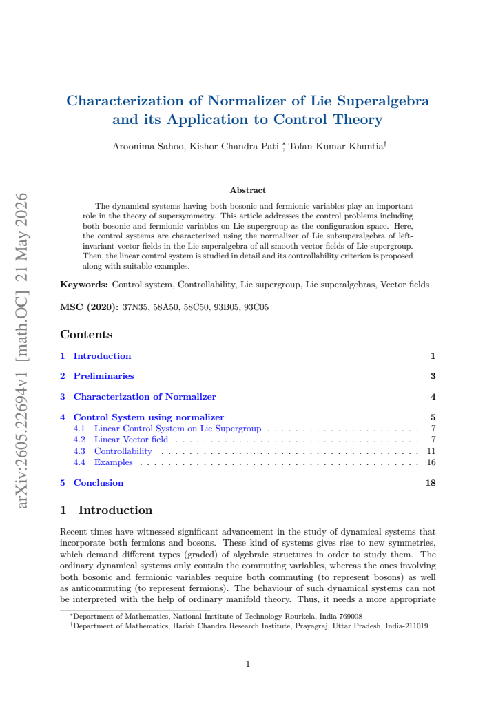 First page