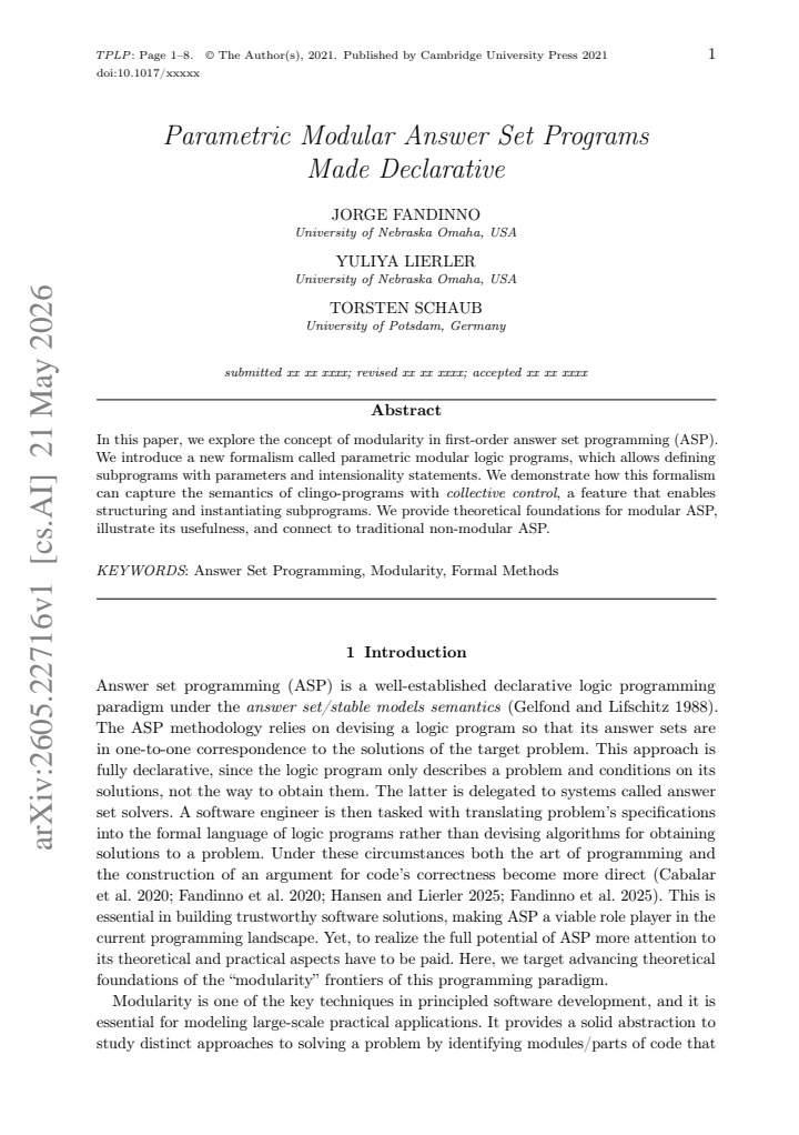 First page