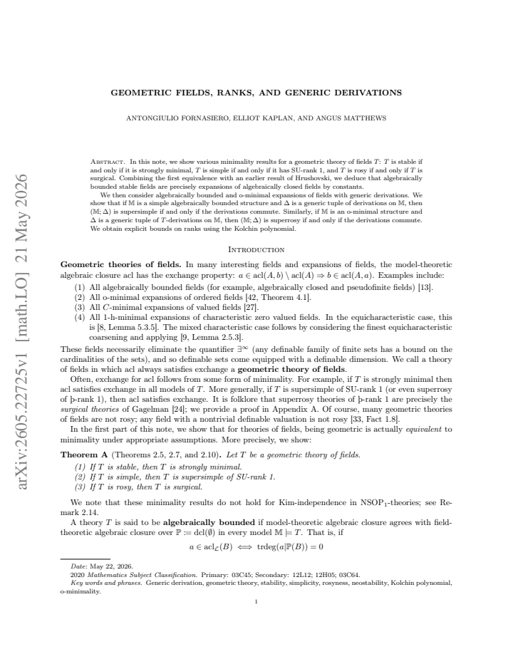 First page