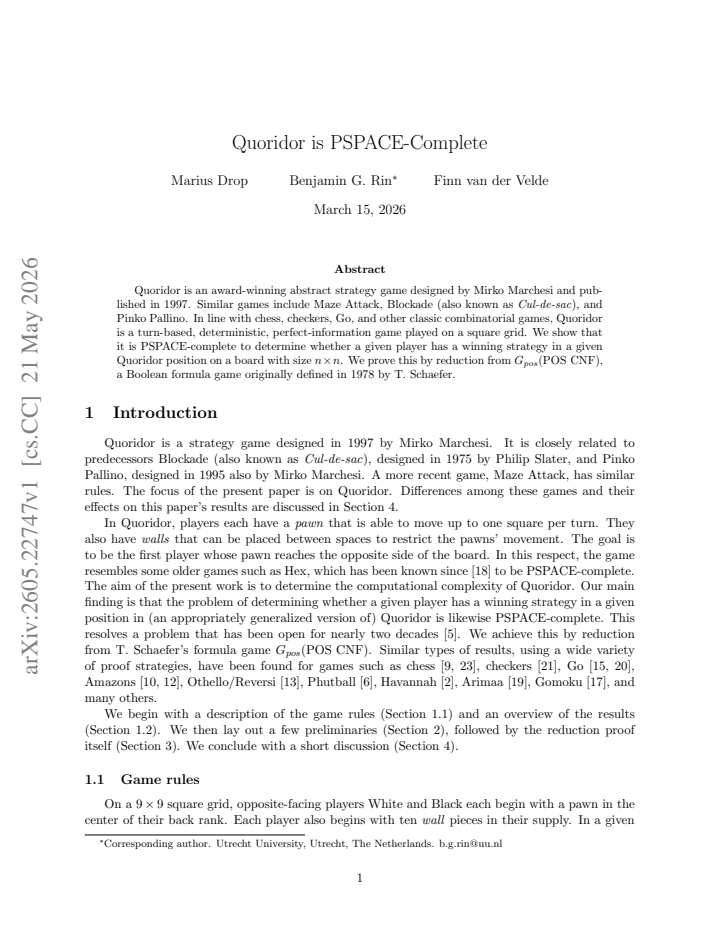 First page