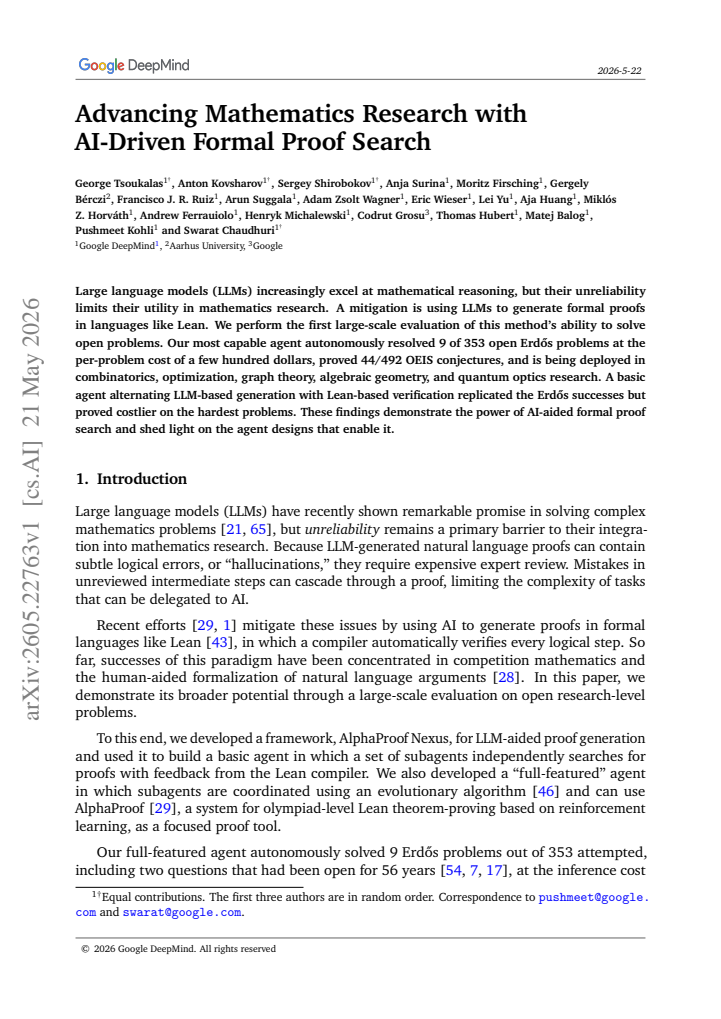 First page