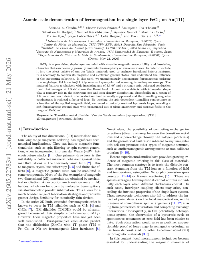 First page