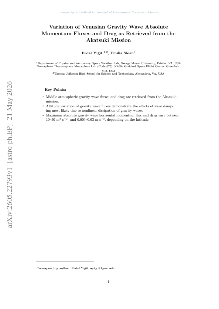 First page