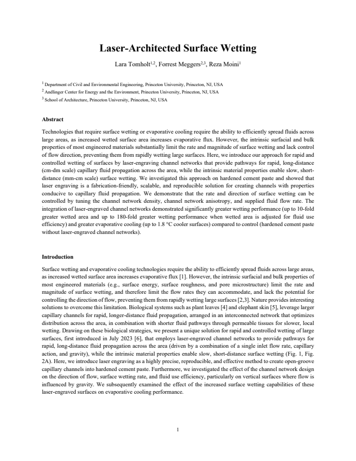 First page