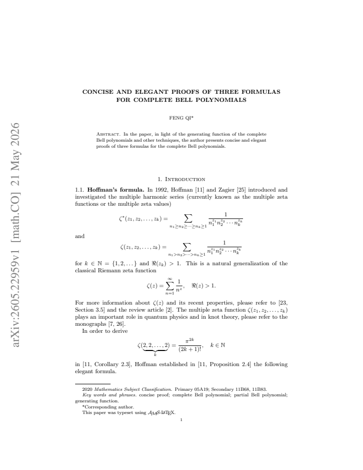 First page