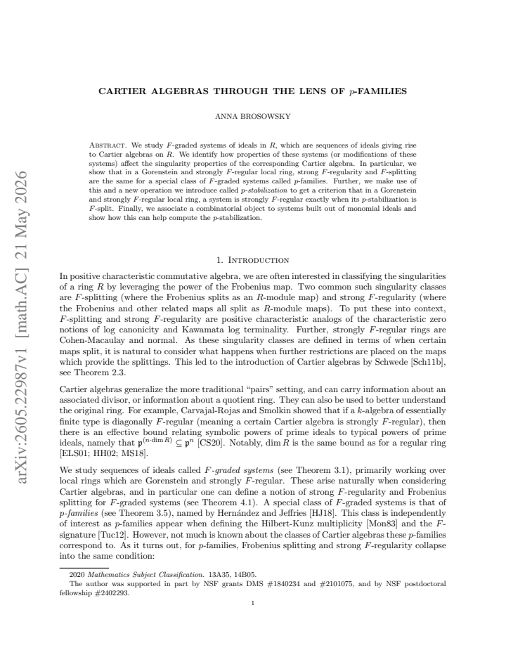First page