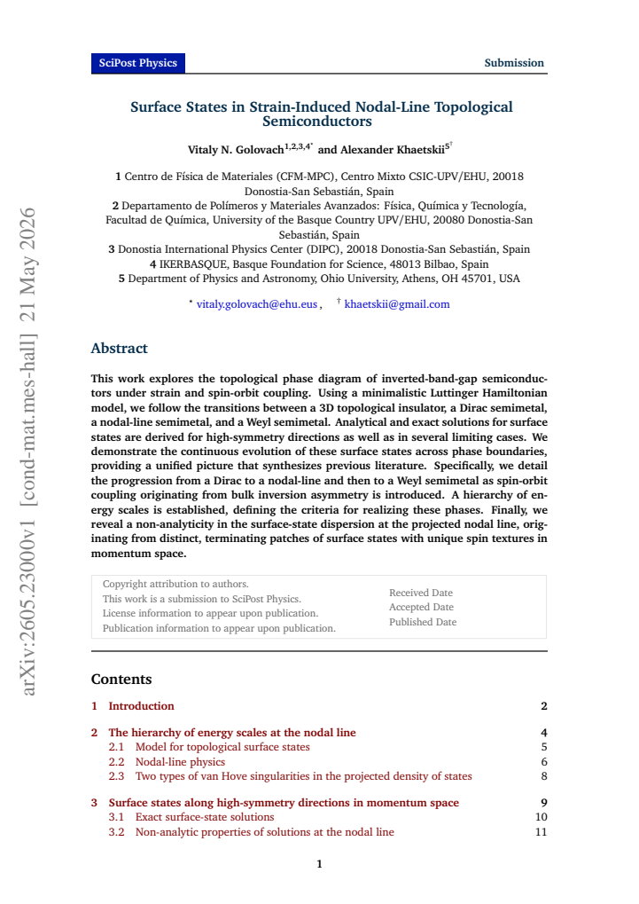 First page