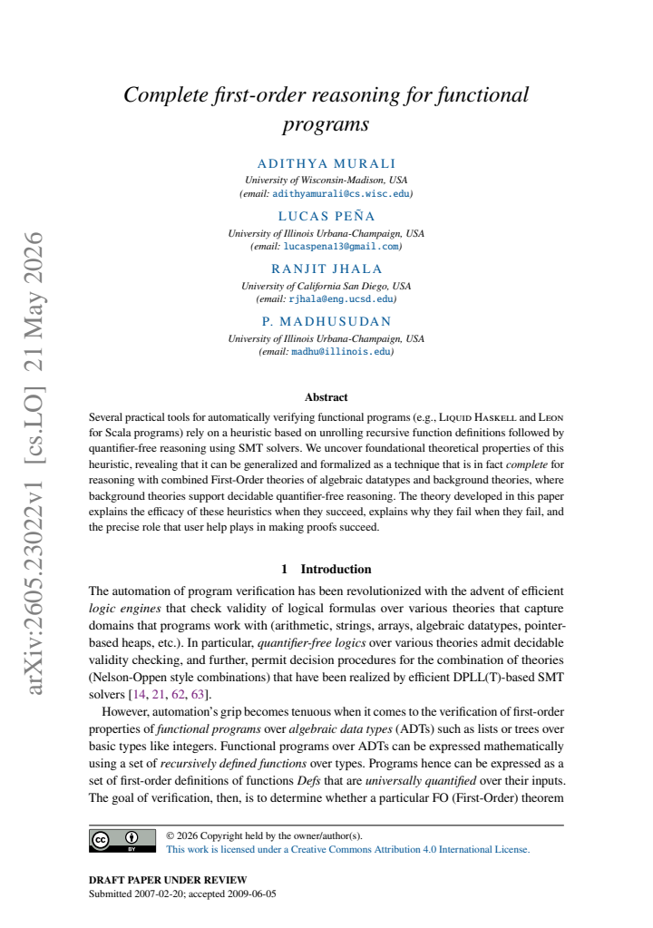 First page