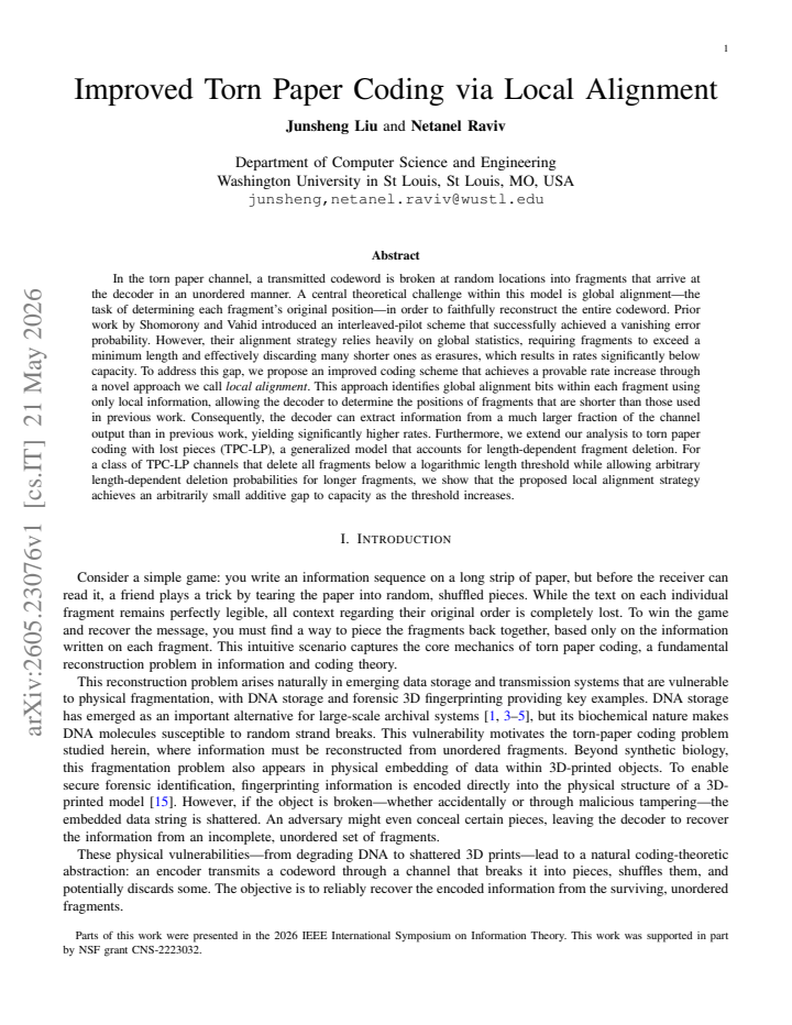First page