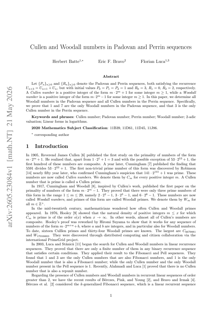 First page