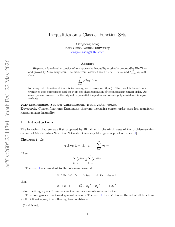 First page