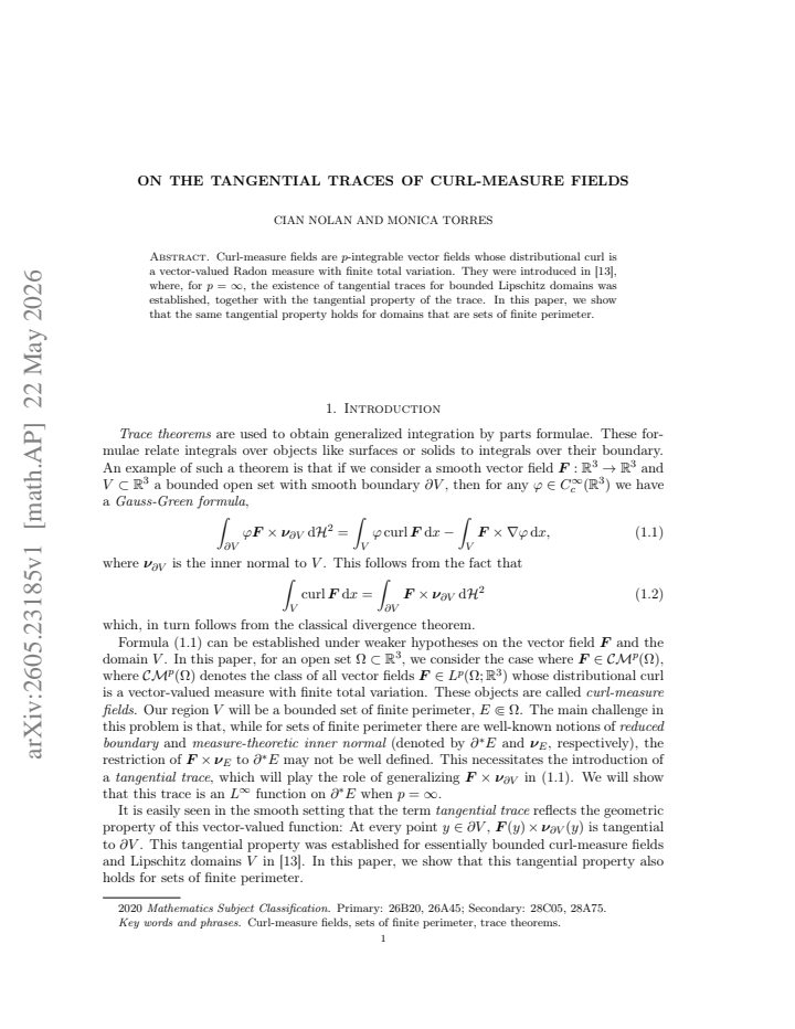 First page