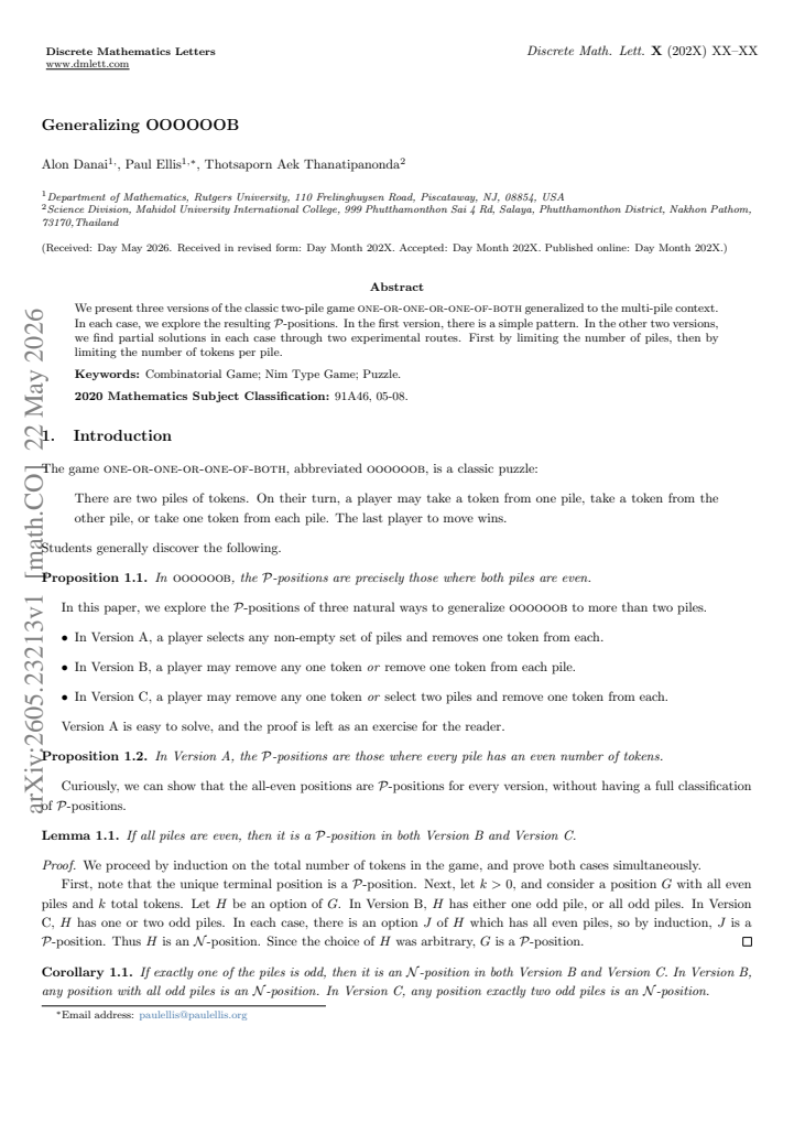 First page