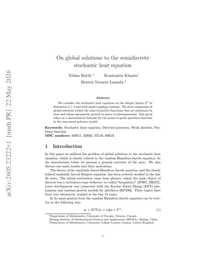 First page