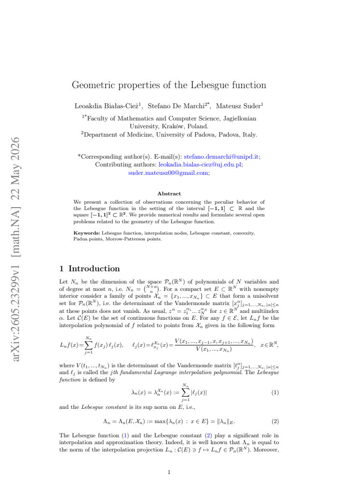 First page