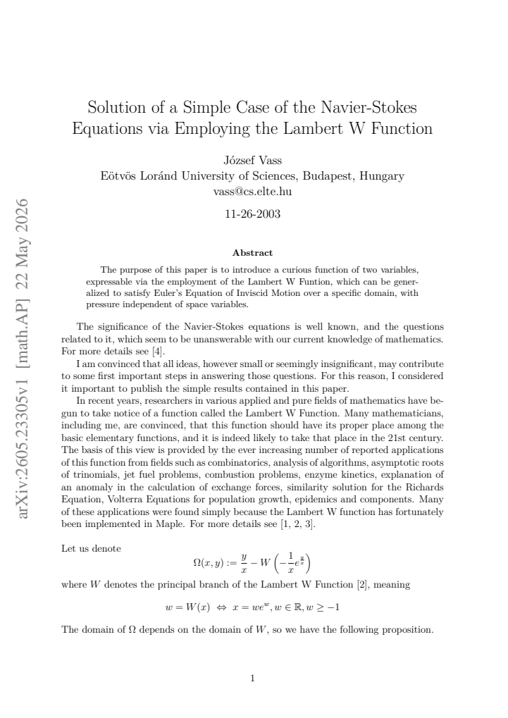 First page