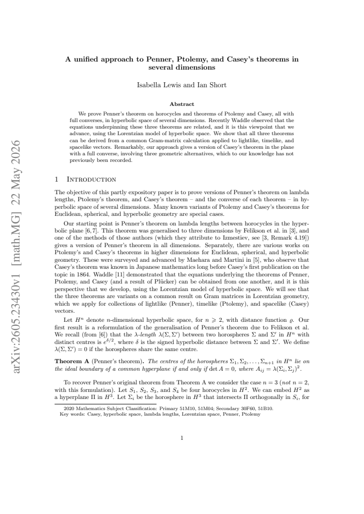 First page