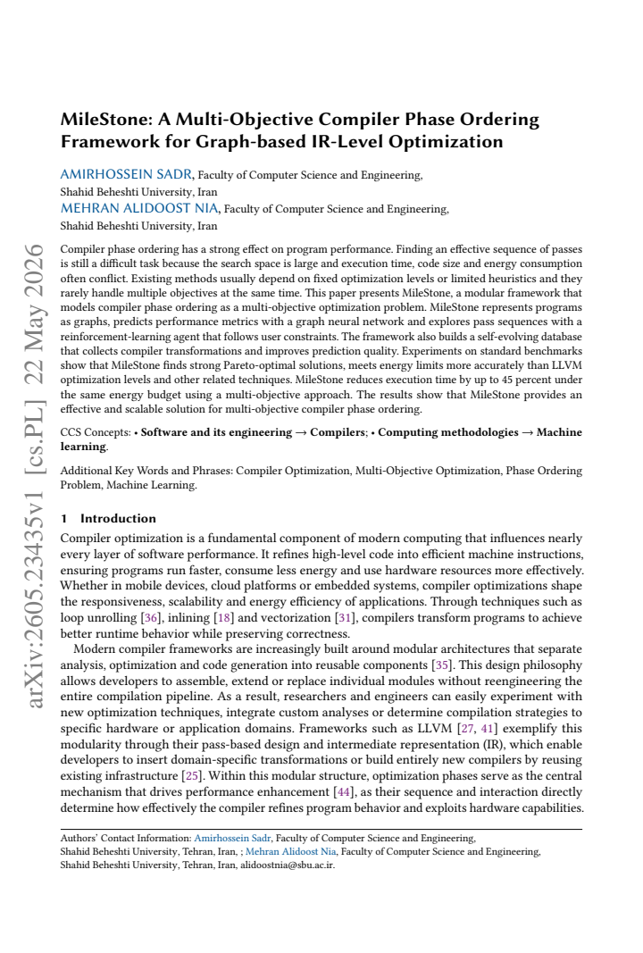 First page
