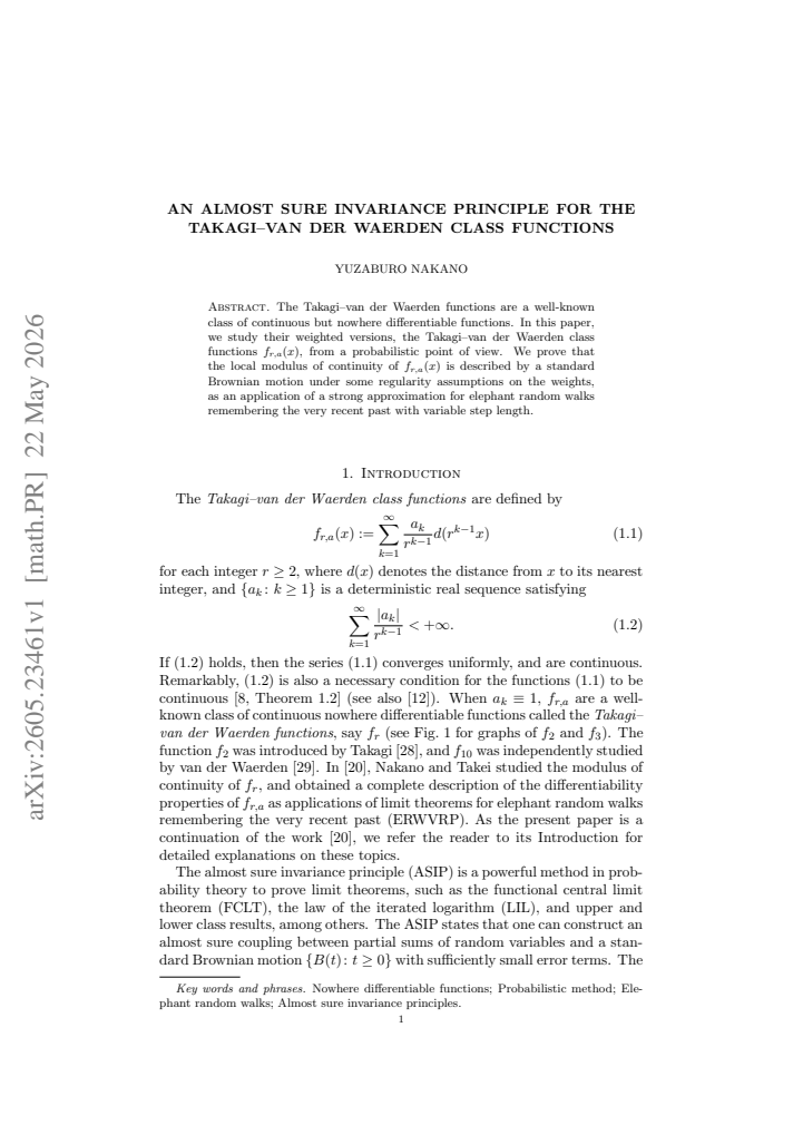 First page