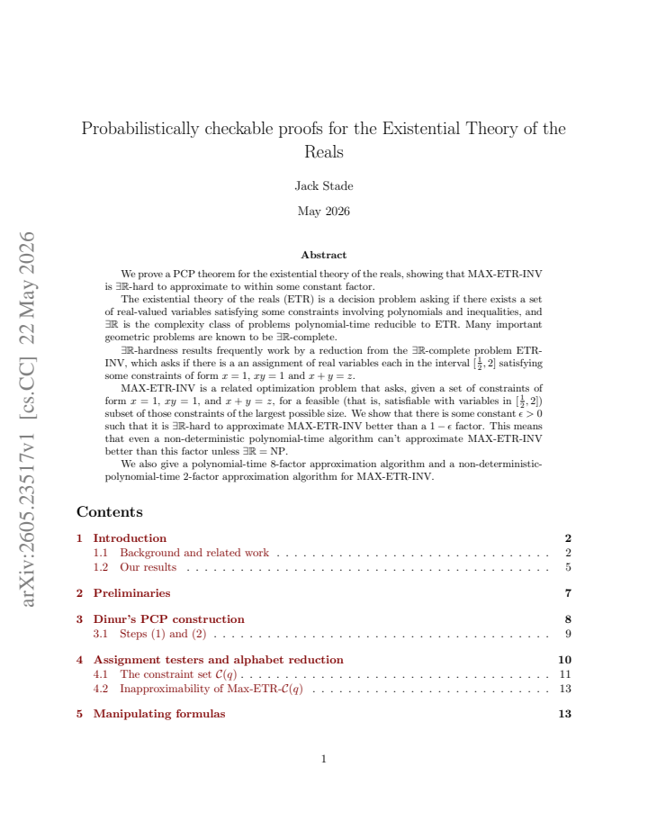 First page