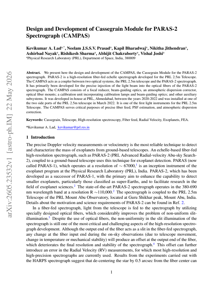 First page