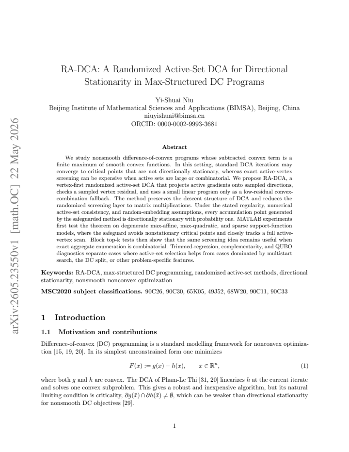 First page