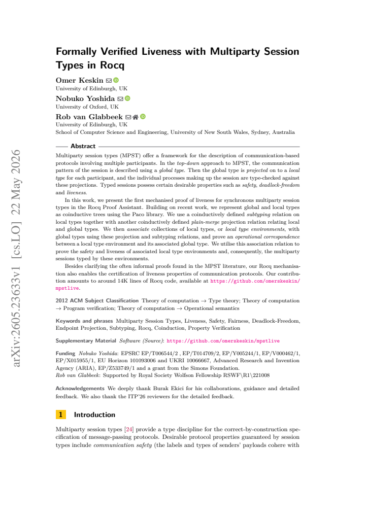 First page