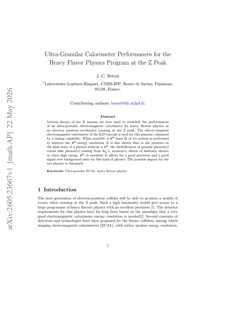 First page