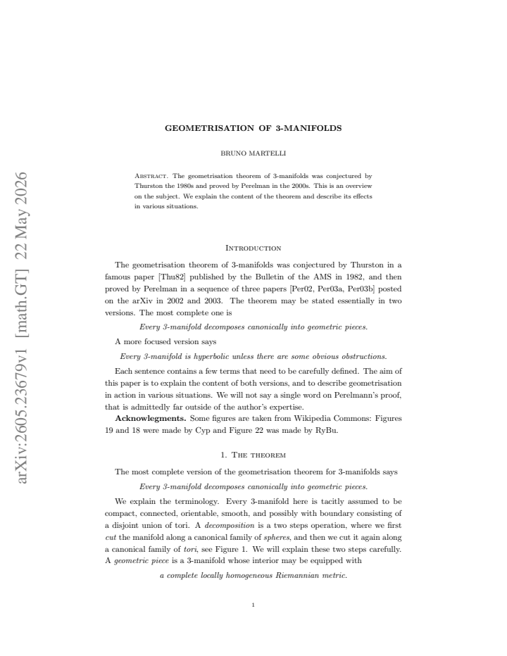 First page