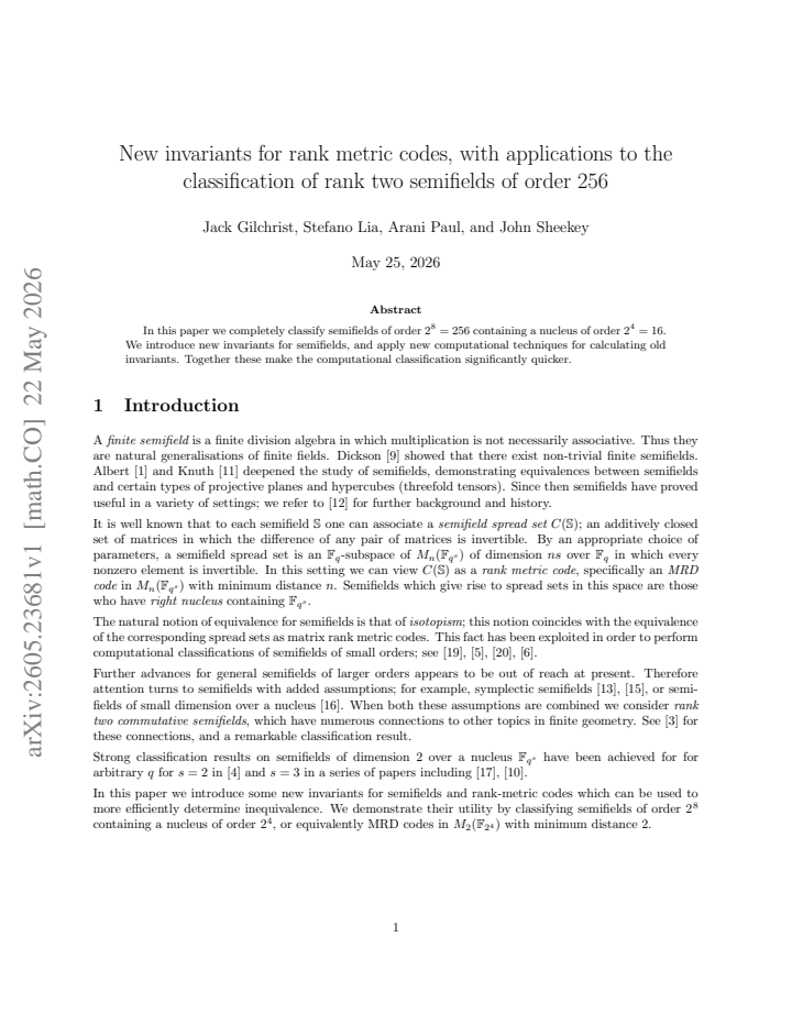First page