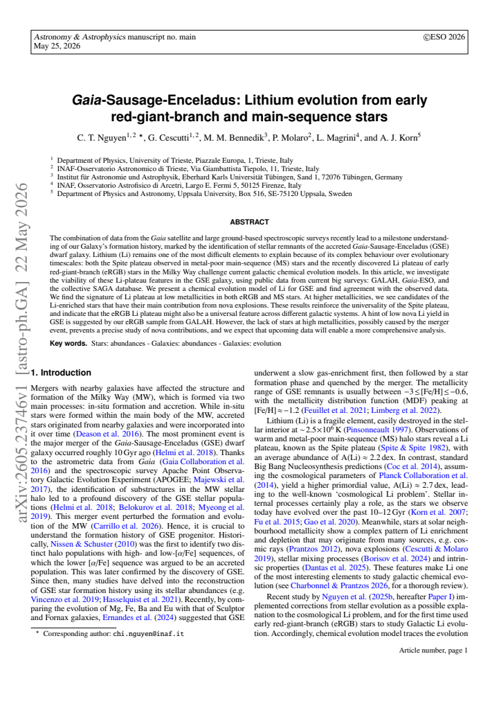 First page