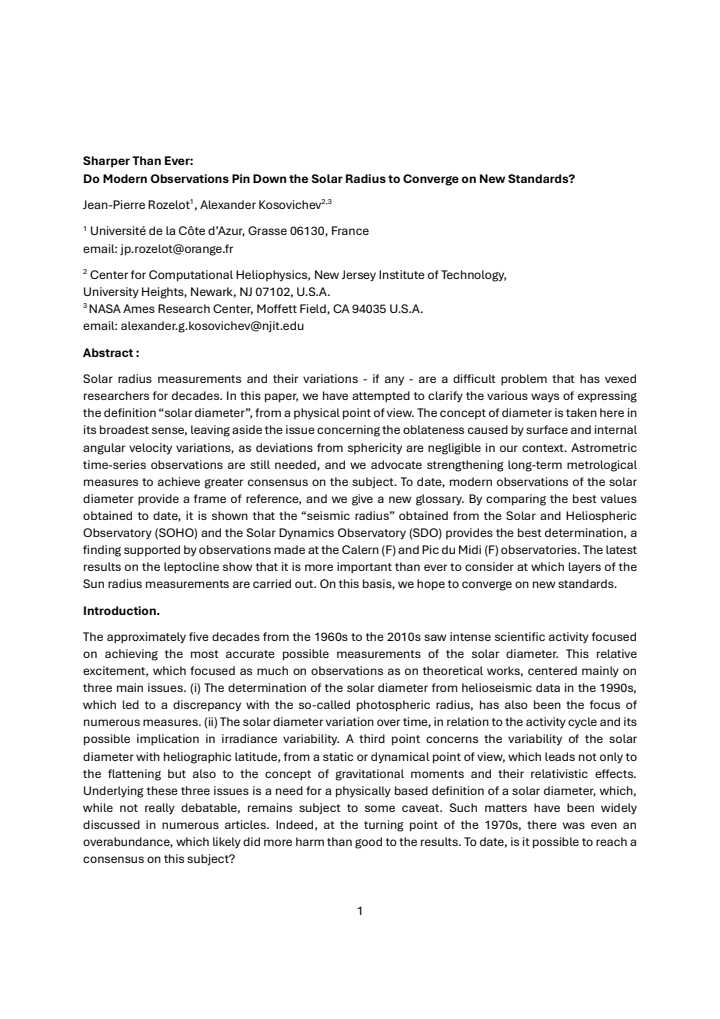 First page